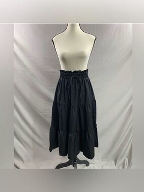 BNWT Black Boho Maxi Skirt Size XL
